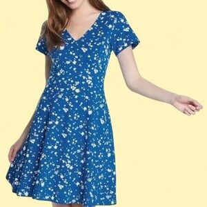 Draper James Blue Floral Mini Dress